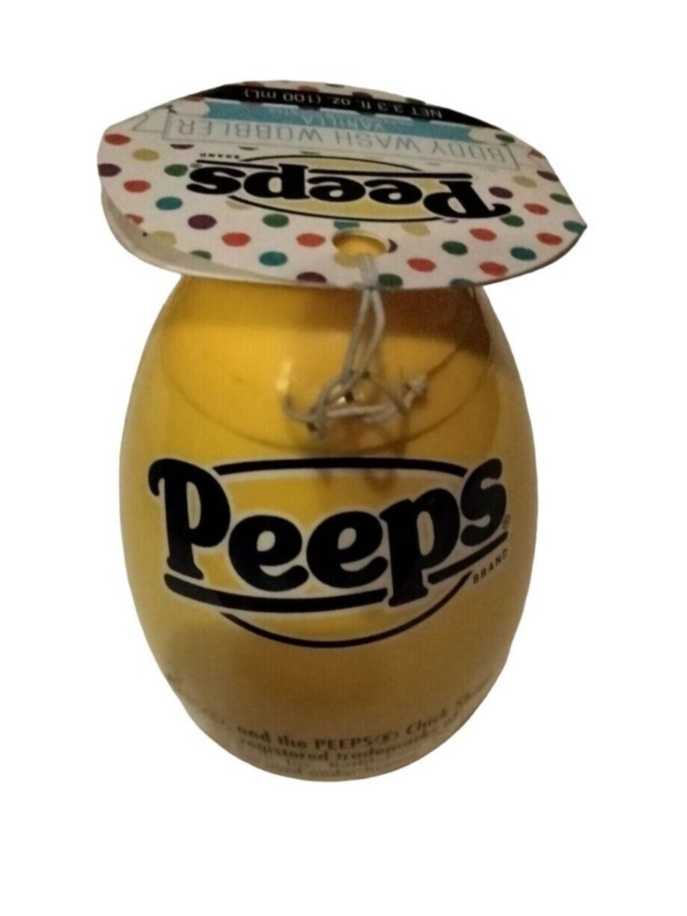 Peeps Wobblers Body Wash Scented Vanilla Party Favor Soap